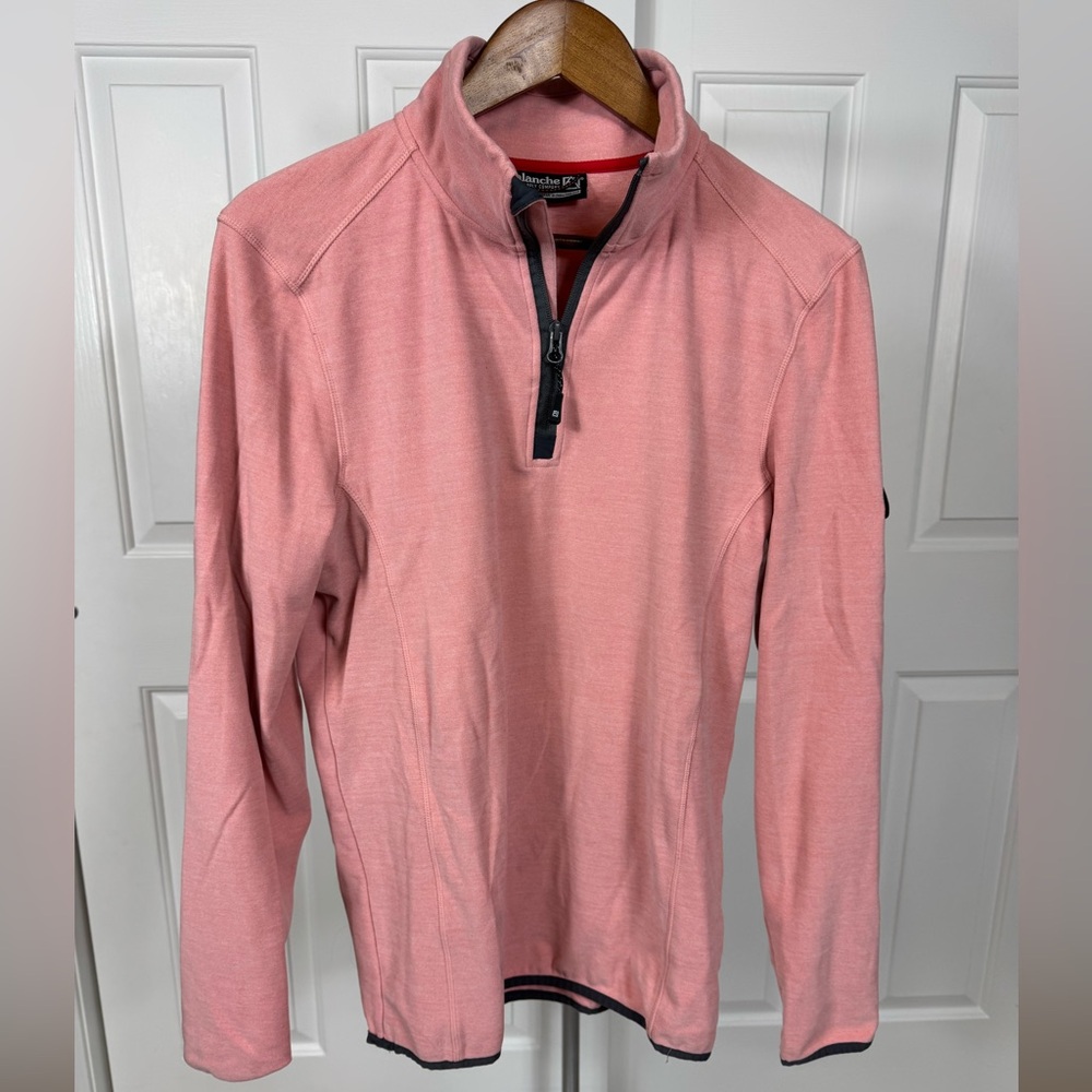 Avalanche Women's Pink Outdoor Fleece. 1/4 Zip. Long Sleeve. Size Small